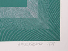 Winter Suite (Green with Silver) Etching | Richard Anuszkiewicz,{{product.type}}