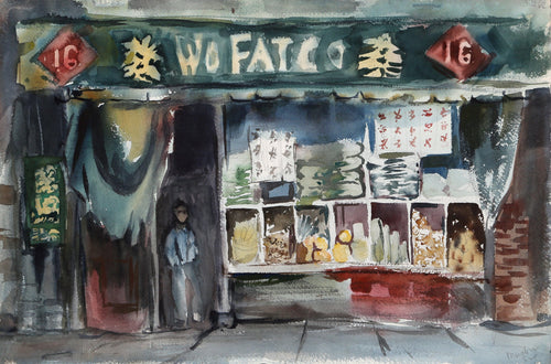 Wo Fat Co. (P5.12) Watercolor | Eve Nethercott,{{product.type}}