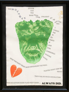 Wolfman (Wall) Etching | Jim Dine,{{product.type}}