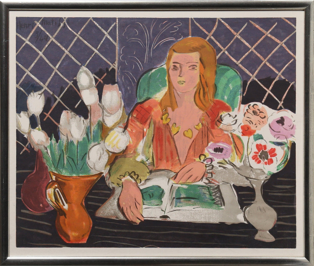 Woman and Flowers II Poster | Henri Matisse,{{product.type}}