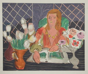 Woman and Flowers II Poster | Henri Matisse,{{product.type}}