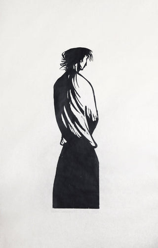 Woman and Landscape Woodcut | Leonard Baskin,{{product.type}}