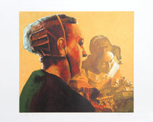Woman in Green with Vermeer's Lacemaker Lithograph | George Deem,{{product.type}}
