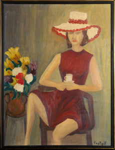 Woman in Red Oil | Unknown Artist,{{product.type}}