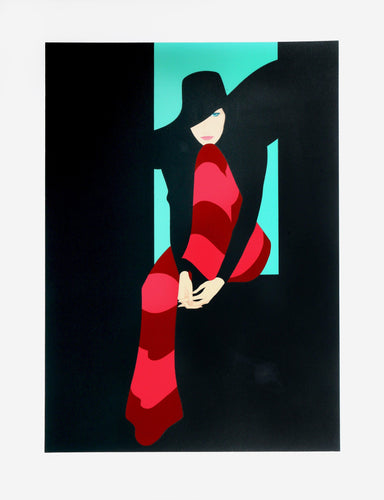 Woman in Striped Pants Screenprint | Amleto Dalla Costa,{{product.type}}