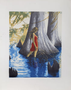 Woman in the Water lithograph | Sandu Liberman,{{product.type}}