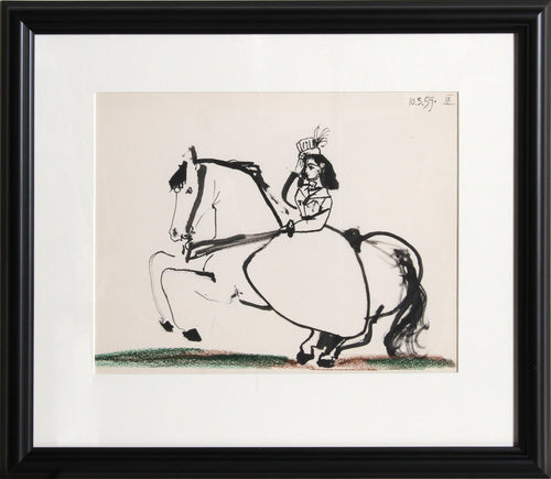 Woman on Horse 2 Lithograph | Pablo Picasso,{{product.type}}