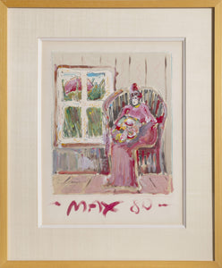 Woman Seated Acrylic | Peter Max,{{product.type}}