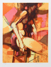 Woman Seated On Stool Lithograph | Jim Jonson,{{product.type}}