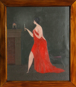 Woman with Candle Oil | Branko Bahunek,{{product.type}}
