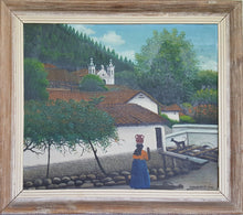 Woman with Jug in Honduras Oil | Jose Antonio Velasquez,{{product.type}}