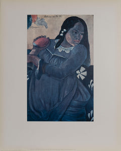 Woman with Mango Poster | Paul Gauguin,{{product.type}}
