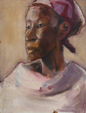 Woman with Red Head Scarf Oil | Unknown Artist,{{product.type}}