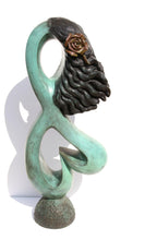 Woman with Rose in her hair Metal | Ellen Brenner-Sorensen,{{product.type}}