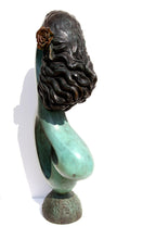 Woman with Rose in her hair Metal | Ellen Brenner-Sorensen,{{product.type}}