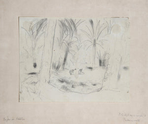 Woods with Palms Pencil | Eugen von Kahler,{{product.type}}
