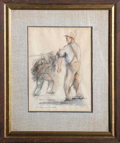 Workers Pastel | Raphael Soyer,{{product.type}}