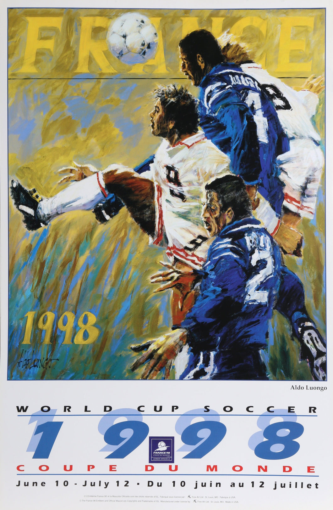 World Cup - France Poster | Aldo Luongo,{{product.type}}