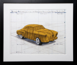 Wrapped Automobile (Project for 1950 Studebaker Champion Series) Screenprint | Christo and Jeanne-Claude,{{product.type}}