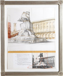 Wrapped Monument for Vittorio Emanuele Screenprint | Christo and Jeanne-Claude,{{product.type}}