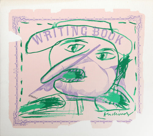 Writing Book Woodcut | Pierre Alechinsky,{{product.type}}