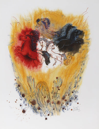 XI from Visions of the Bible Lithograph | Reuven Rubin,{{product.type}}