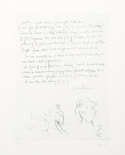 XIV from Dreigroschenfilm Etching | Jack Levine,{{product.type}}