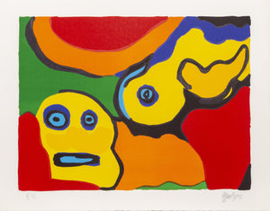 Yellow Boy and Sun Lithograph | Karel Appel,{{product.type}}
