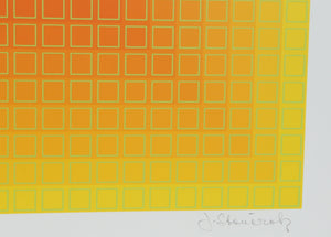 Yellow Filtration Screenprint | Julian Stanczak,{{product.type}}