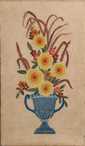 Yellow Flowers in Grecian Urn Tapestries and Textiles | Unknown Artist,{{product.type}}