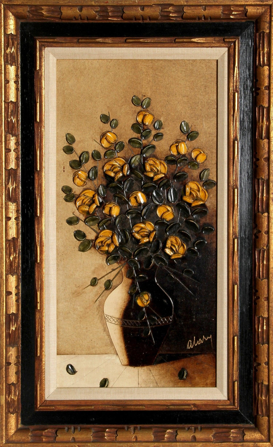 Yellow Flowers Oil | Unknown Artist,{{product.type}}