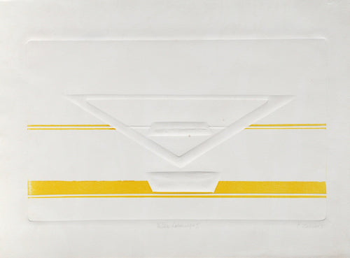 Yellow Landscape II Etching | Yigal Zemer,{{product.type}}