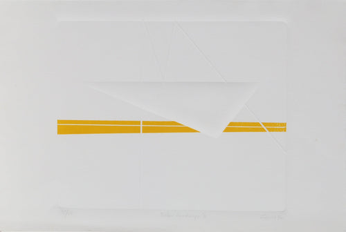 Yellow Landscape III Etching | Yigal Zemer,{{product.type}}