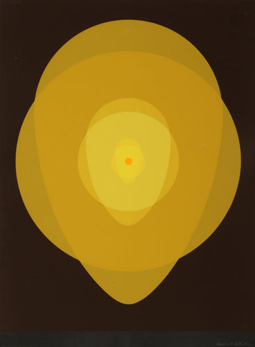 Yellow Mandala Screenprint | Clarence Holbrook Carter,{{product.type}}