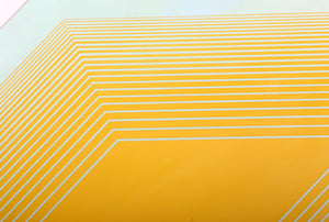 Yellow on Blue Rhombus from Volumes: Variable Multiple Screenprint | Richard Anuszkiewicz,{{product.type}}
