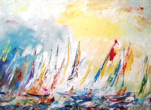 Yellow Ships Oil | Sirena (aka Antonia Mastrocristino Sirena),{{product.type}}