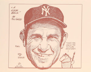 Yogi Berra from A Look Back portfolio Lithograph | Bill Gallo,{{product.type}}