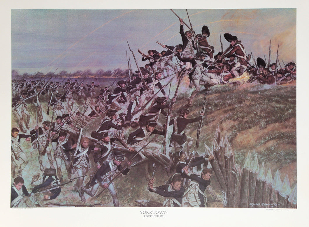 Yorktown - Revolutionary War Battle Poster | H. Charles McBarron, Jr.,{{product.type}}