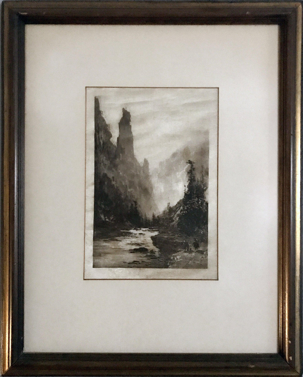 Yosemite Valley Lithograph | Thomas Hill,{{product.type}}