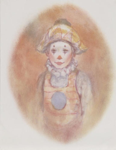 Young Boy Clown Lithograph | Philippe Alfieri,{{product.type}}