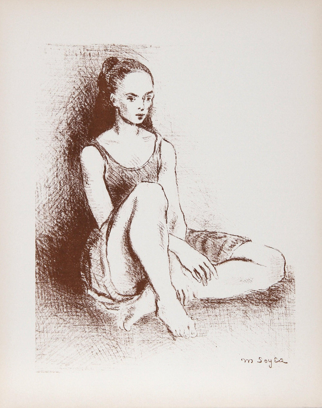 Young Dancer Lithograph | Moses Soyer,{{product.type}}