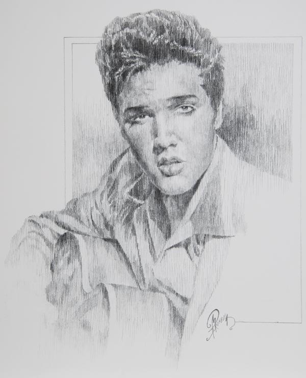 Young Elvis Presley Poster | Robert Stephen Simon,{{product.type}}