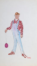 Young Farmer with Deflated Balloon Mixed Media | R. Jeronimo,{{product.type}}