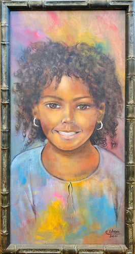 Young Girl Portrait Acrylic | Carel Blain,{{product.type}}