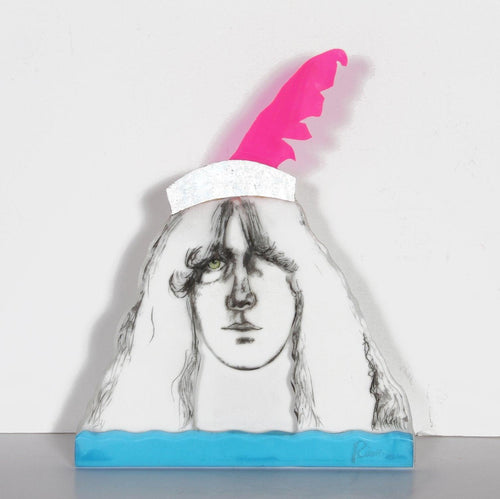 Young Man with Feather in his Cap Mixed Media | Larry Rivers,{{product.type}}