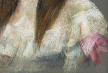 Young Woman in Floral Dress Pastel | Thomas Strickland,{{product.type}}