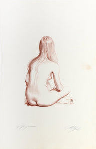 Young Woman Lithograph | Sheldon 'Shelly' Fink,{{product.type}}