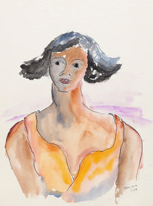 Young Woman Watercolor | Winthrop Neilson,{{product.type}}