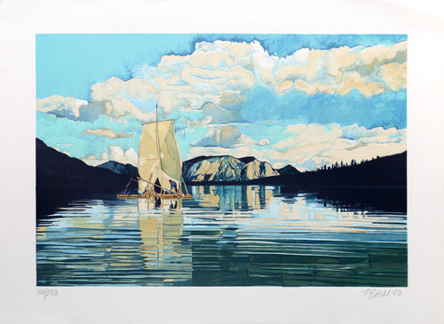 Yukon Raft Screenprint | Fran Bull,{{product.type}}