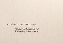 Yvette Guilbert from Philadelphia Museum of Art Portfolio Lithograph | Henri de Toulouse-Lautrec,{{product.type}}